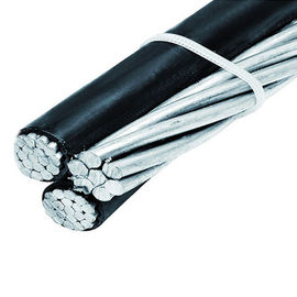 Хигх-денситы Триплекс провод стренги кабеля падения надземного обслуживания алюминиевый